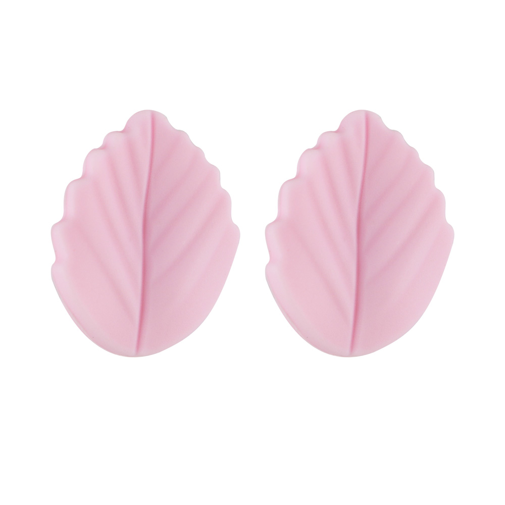 Sunrony 10 Stück Mini Blatt Blume Silikon Perlen für Schmuckherstellung Lebensmittelqualität DIY Schnullerkette Halskette Zubehör Babyspielzeug: Weiß
