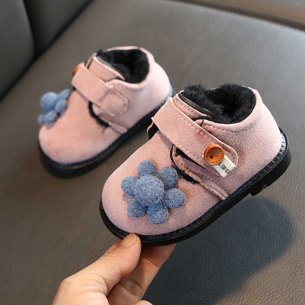 Kinderen Kid Baby Meisjes Laarzen Animal Prints Enkel Sport Korte Laarsjes Casual Bloem Katoenen Warme Schoenen Laarzen Meisjes Winter