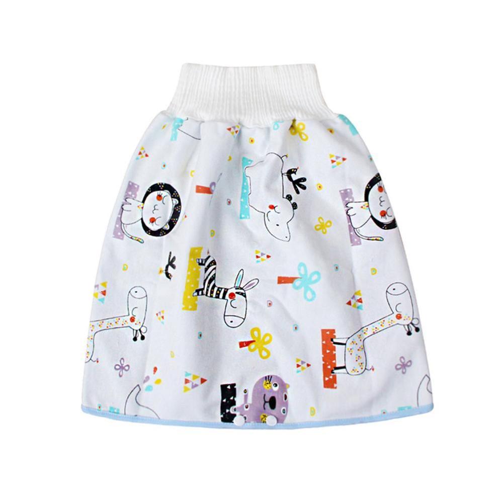 2 in 1 Comfy Children's Adult Diaper Skirt Shorts Baby Shorts Underwear Diape Boys Harem Absorbent Girls Kids Loose Cover S J5K4: B / M