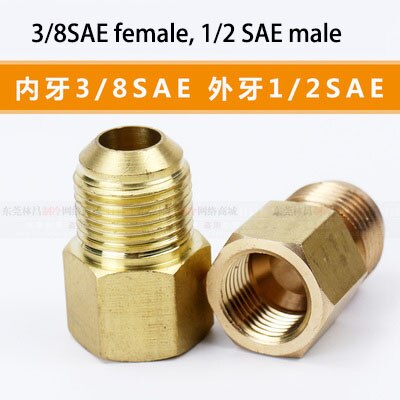 brass fitting adapter SAE1/4 Brass Pipe Hex Nipple Fitting Quick Coupler Adapter Male to Male Thread concentric reducer: Green  