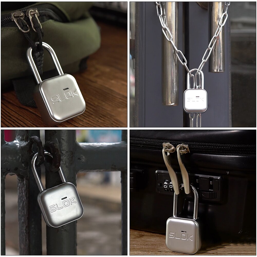 Bærbar nøglefri smart  bt 5.0 mini hængelås vandtæt lås app kontrol elektronisk trådløs lås til cykel motorycle hjem dør