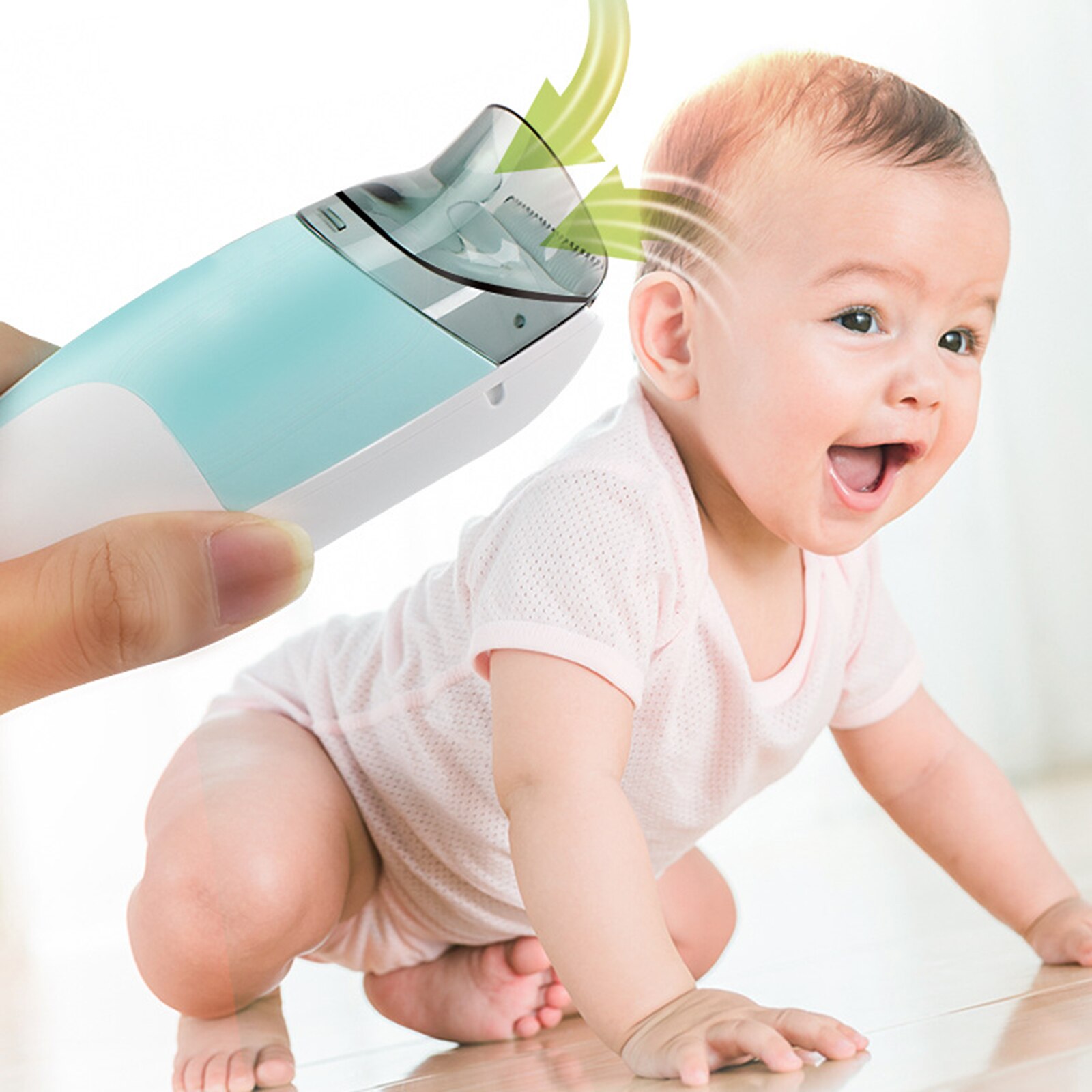 Vakuum Automatische Saug-Haar Artefakt Trimmer Elektrische Wasserdichte freundlicher schneiden Haar Maschine Baby Friseur Schermaschinen Schweigen