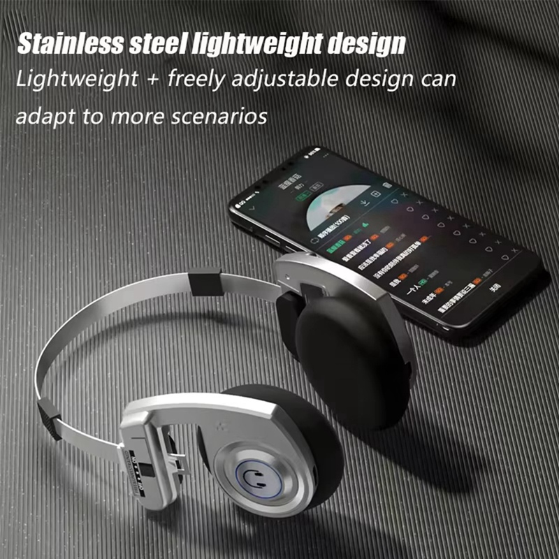 Retro Headphones Wireless Bluetooth Headphones, Stereo Microphone Headphones, Hifi Noise Canceling Headphones