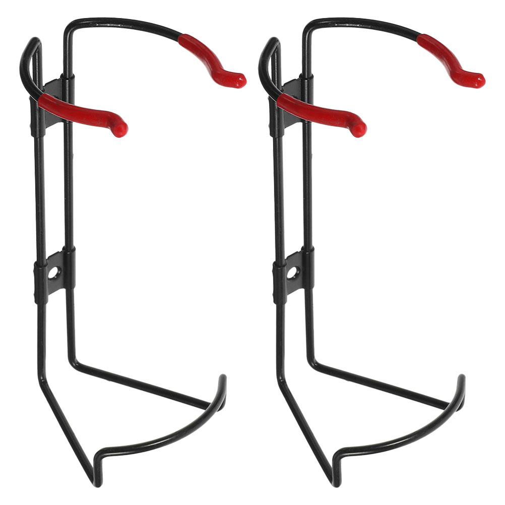 2 Pcs Fire Extinguisher Hanger Metal Bracket Universal Supplies for Wall Holder Black Mount