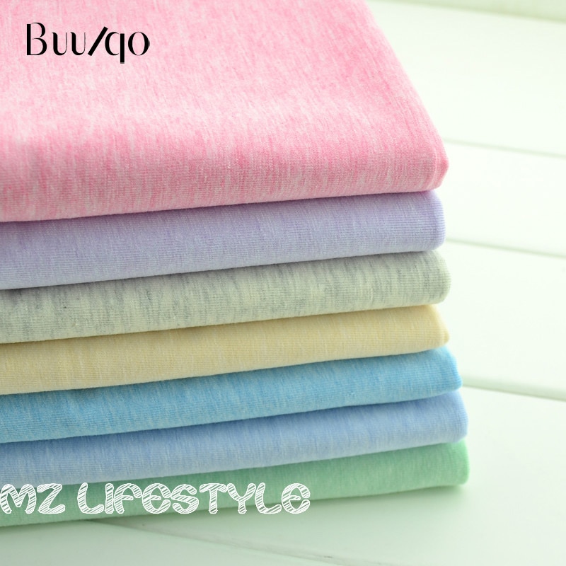 Tricot en coton et Spandex, 50x170cm, pour robe, T-shirt, vêtements à la , tissu de fabrication