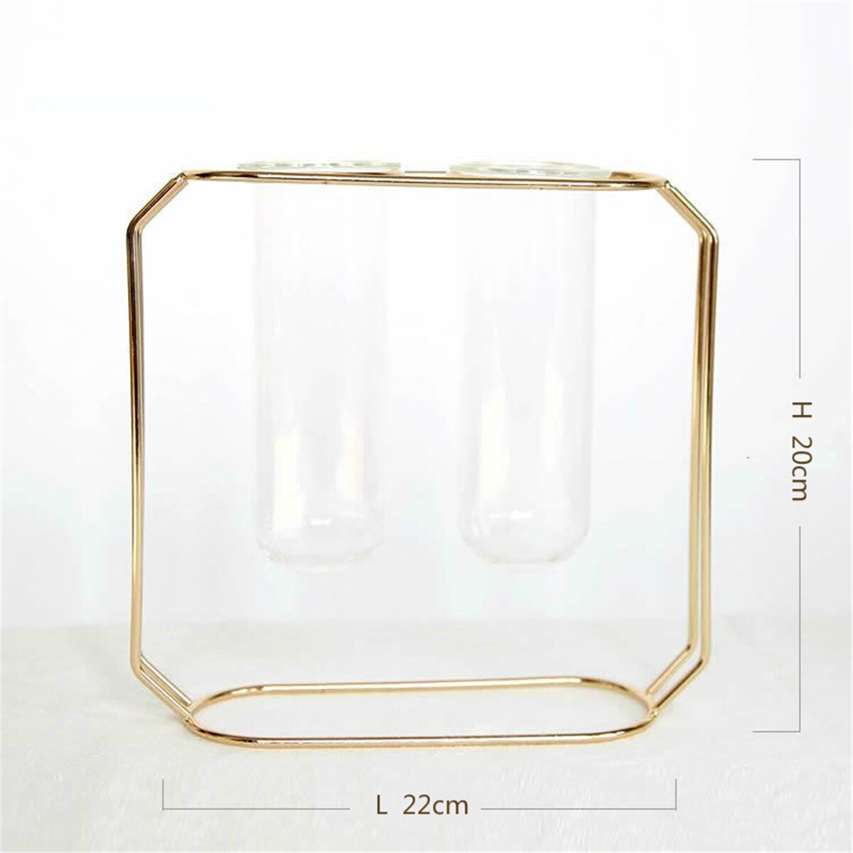 Derefine Acryl cilindrische vaas, hoge borosilicaatglas rechte multifunctionele vaas, hydrocultuur landschap bloempot, woondecoratie (8 x 15 cm