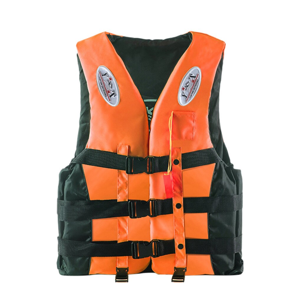 Outdoor Rafting Life Jacket For Children And Adult Swimming Snorkeling Wear Fishing Suit Drifting Level Suit #T2G: Orange / XXL