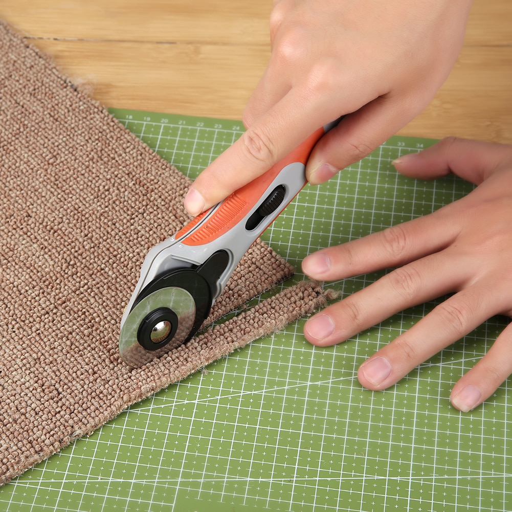rotierend Leder Schneiden Werkzeug Stoff Klinge DIY Patchwork NäHenne Quilten Cutter schneiden Leder und Teppich für Hause Schule Ernte Werkzeuge