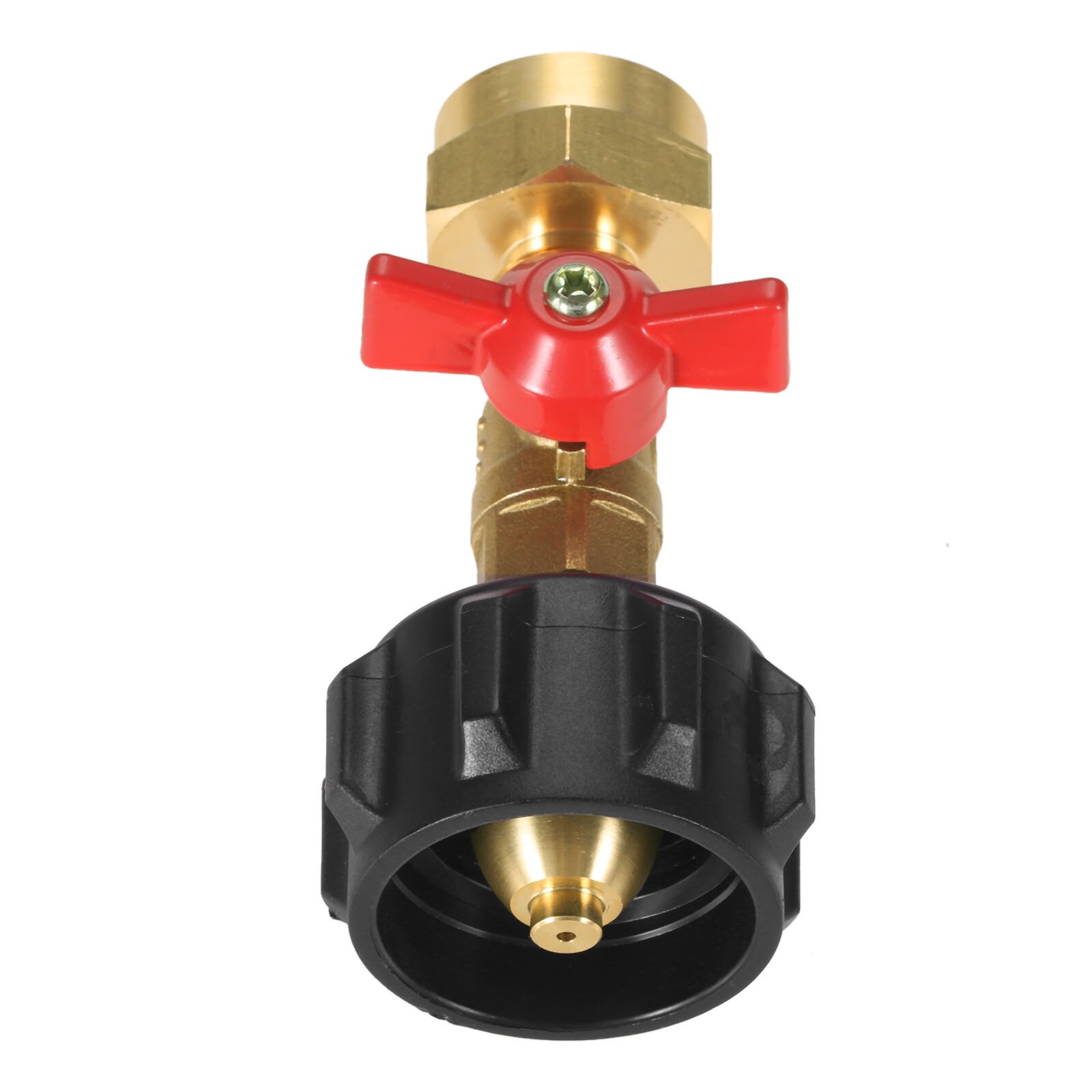 QCC1 Propane Refill Adapter Valve Brass Connector fit 1lb Bottle Tank 20-40LBS Cylinder with Switch Shut On/Off Controller Gas