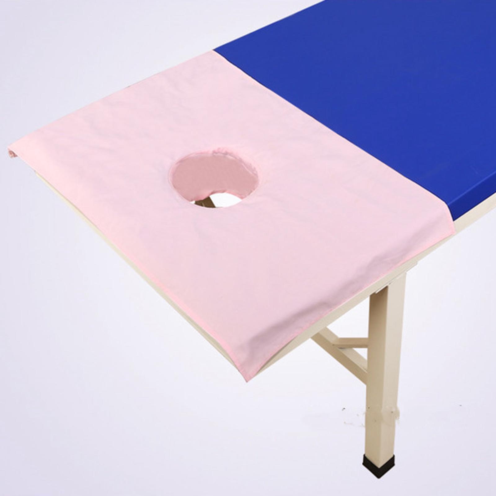 Massage Tafel Voorblad Met Gezicht Gat Massage Handdoek Katoen Massage Laken Sectionele Badstof Cover Voor Massage Tafels: Pink 