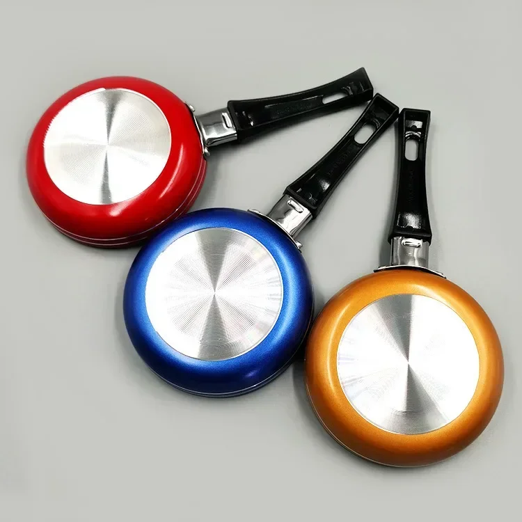 12.5 Cm Mini Koekenpan Non-stick Stalen Koekenpan Pot Steelpan Willekeurige Kleur Voor Kookgerei Keuken Kookgerei: Default Title