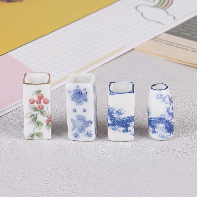 1:12 Dollhouse Miniature Ceramics Chopsticks Tube Model Kitchen Dolls Accessories Toys