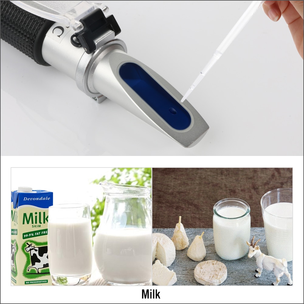 RZ Refractometer Milk Concentration Auto Handheld 0-20% Milk Refractometer Tester Portable Refractometer