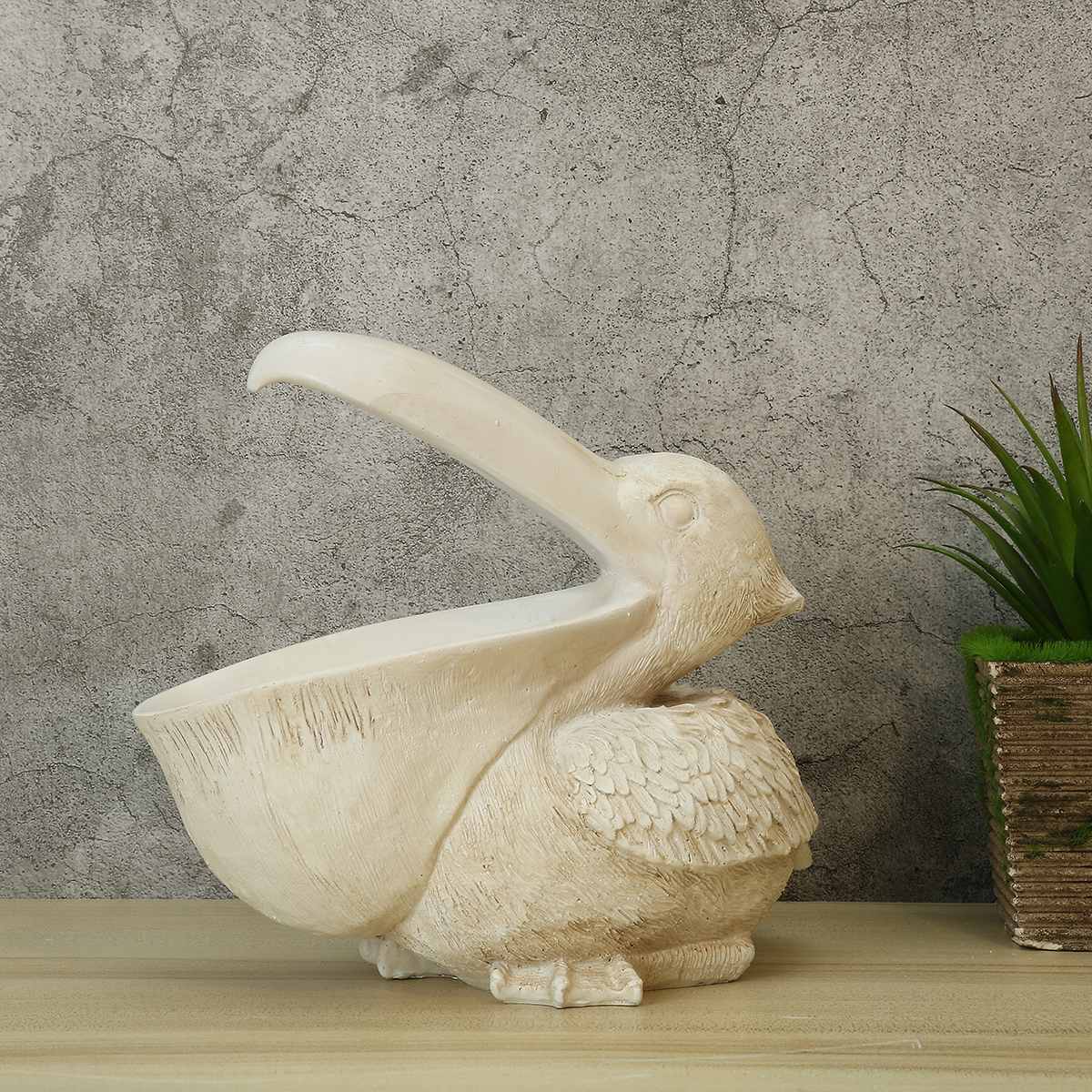 Nordic Cool Pelican Figurine Big Mouth Storage Box... Grandado
