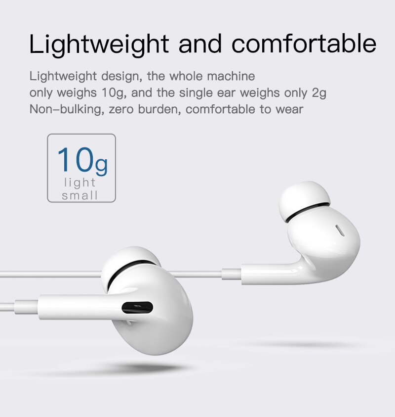 For iPhone 7 earphone Wired 8Pin Lighting earphones with Mic In-ear Handsfree 3.5mm jack Earphones for iPhone 7 8 X XR XS 11