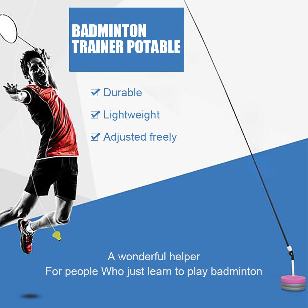 Portable Badminton Training Ball Set Single-player Rebound Practice Tool Badminton Single-player Trainer Device