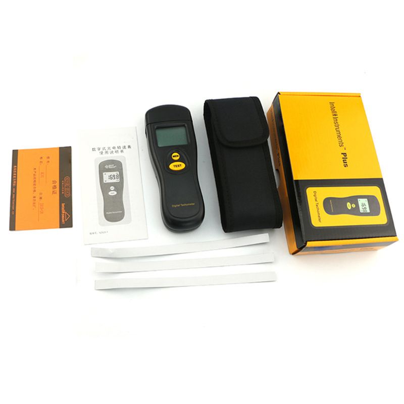 Digital Tachometer Rotational Speed Meter RPM Tester Photoelectric Speedometer 448A