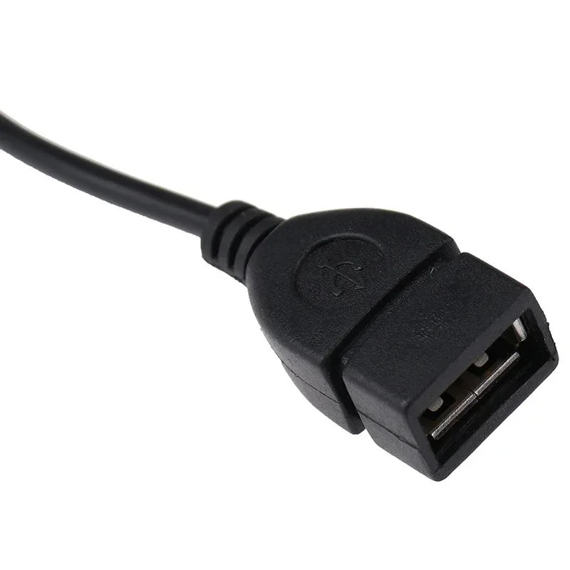 Auto Audio Kabel Otg Vrouwelijke Adapter Aux Naar Usb Mp3 Afspelen Decoder Usb Flash Drive Muziek 3.5Mm Otg Adapter Kabel
