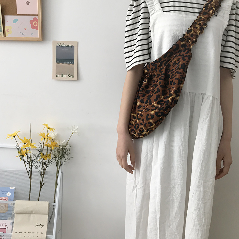 Torebki Damskie sac à bandoulière en coton imprimé léopard étudiant grande capacité sac à bandoulière décontracté sac à main de luxe pour femme