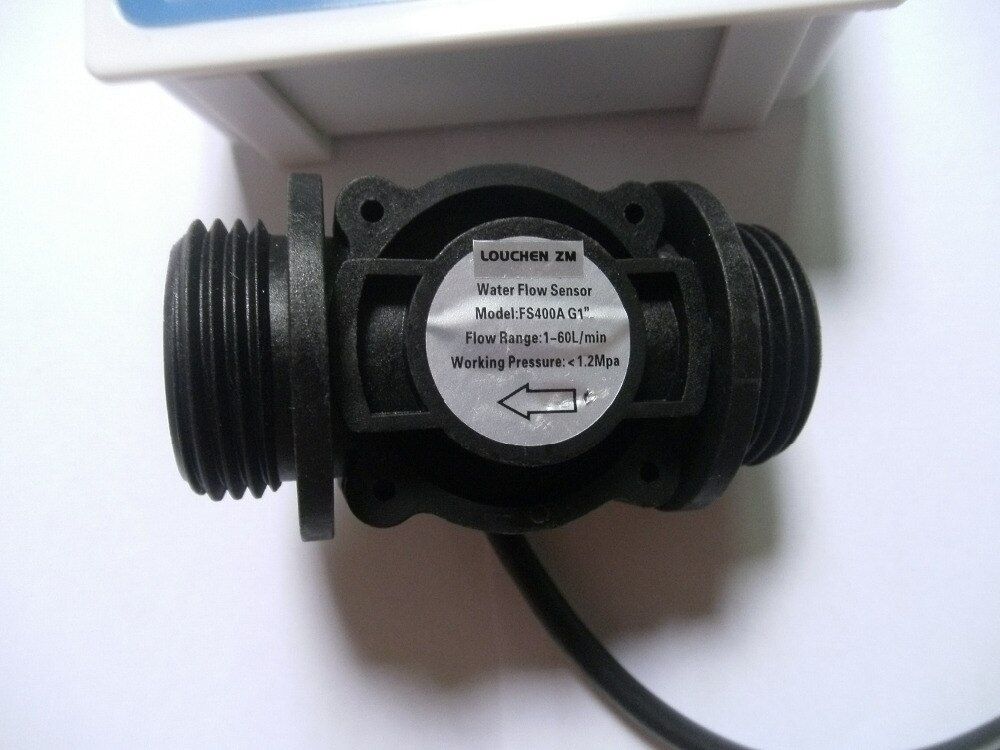 G1&quot; Water Flow Control LCD Meter + Flow Sensor + Solenoid Valve