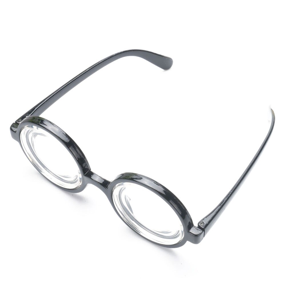4 Pack Geek Nerd bouteille épaisse ronde lunettes pour fête circulaire savant fou Nerd lunettes Halloween Costume habiller accessoires