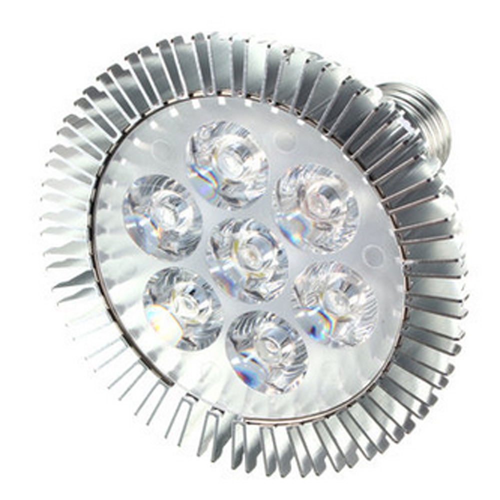 Luz de acuario LED Par30 de espectro completo, 21W, Arrecife de Coral usado, luz de acuario LED E27, luces de cultivo de plantas para tanques de arrecife de agua salada