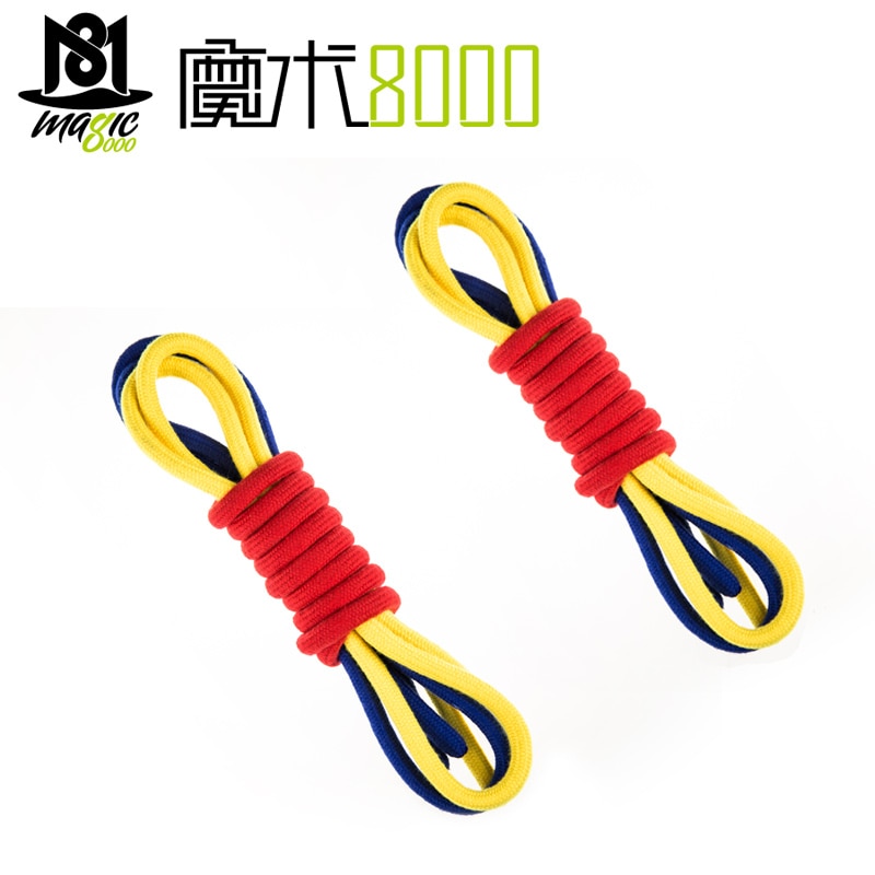 Precision Packaging Three Strings Three Color Linking Ropes Magic Trick Red Yellow Blue Rope Magic Props Close-Up Funny