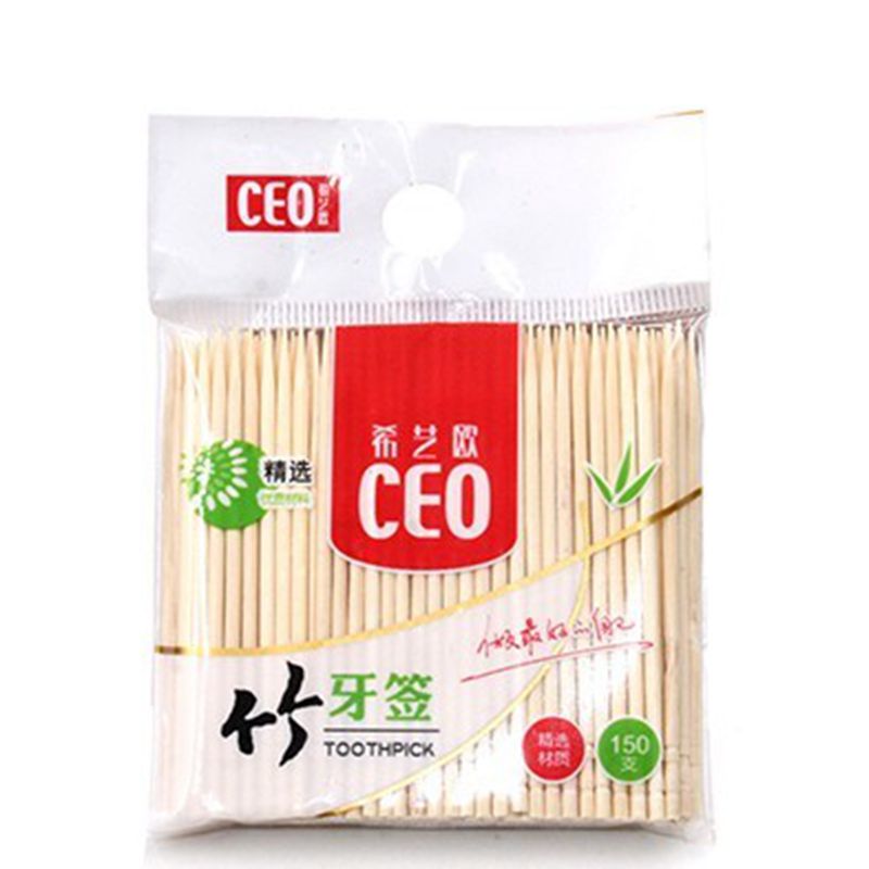 Sacs cure-dents en bambou | 150 pièces