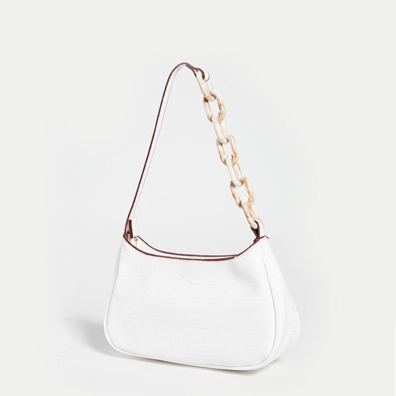 Youda PU , Bolsos De Mujer, Baguette, bolso bandolera para compras, bolso clásico para damas, bolsos sencillos originales, bolso Cool Tote: Blanco