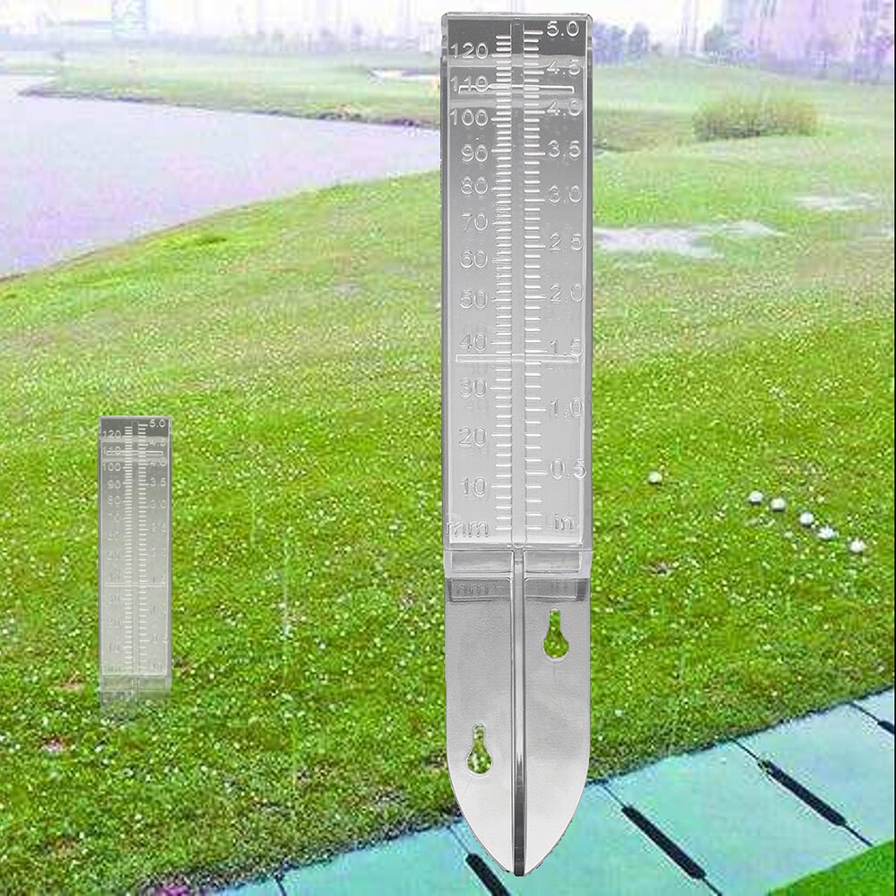 Dual Scale Rain Gauge Measurement Ground Precipitation Garden Yard Rainfall Measuring Tools Outdoor Meteorological Measurer
