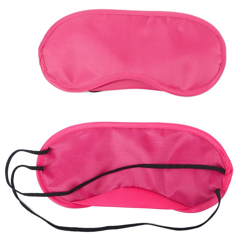 Máscara de dormir de aviación portátil ayuda para dormir descanso ojo máscara antifaz para tapar los ojos parche de protección Unisex vendaje elástico al por mayor: Rose Red