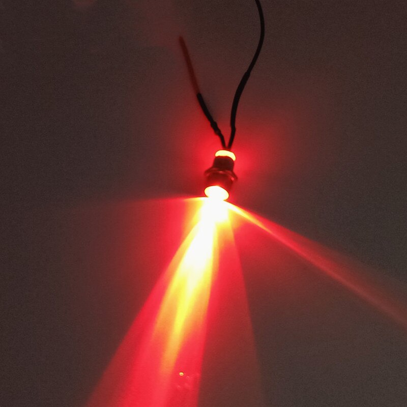 Indicator Light Metal LED Panel Warning Light Red Yellow Blue Green 12V 24V 6V Flat Head for Machine Car Waterproof Signal Lamp