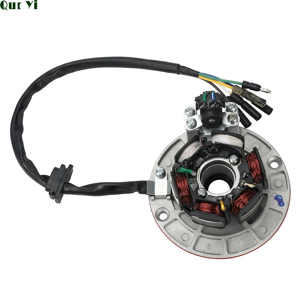 12v ac sytytysmagneetto staattorin vauhtipyörä, jossa valo yinxiangille  yx 140cc 150cc 160cc kayo bse sdg ssr pitsterpro maastopyörä