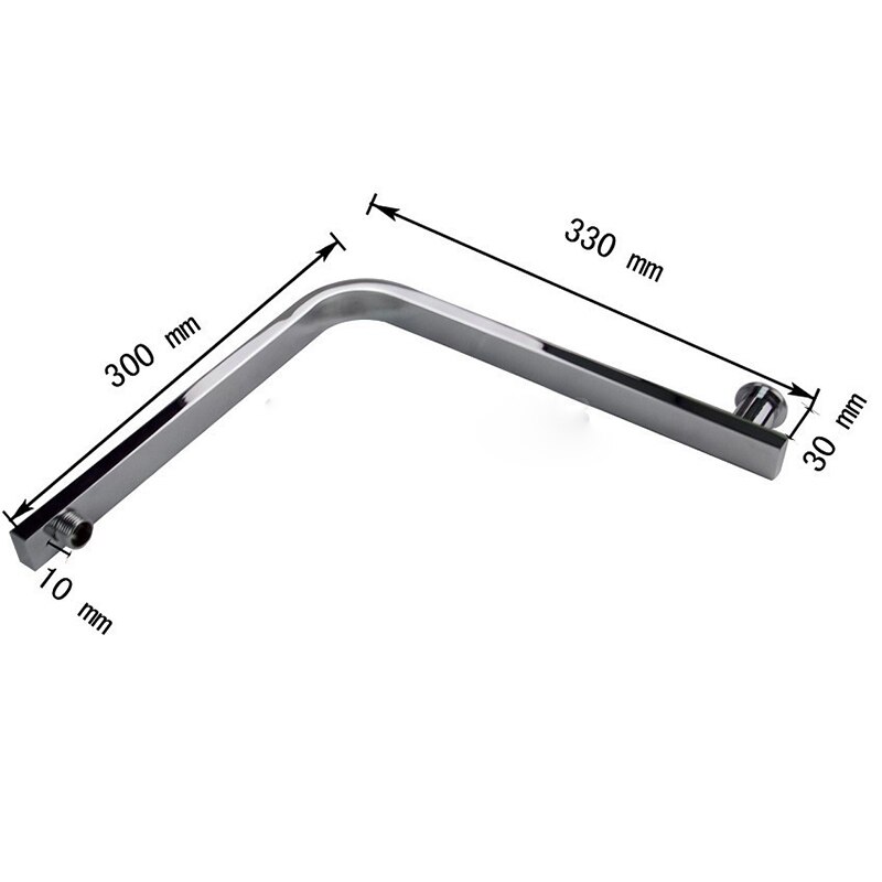 KEMAIDI Zwanenhals Vorm Badkamer Messing Chrome Vierkante Wandmontage Douche Arm 5618 voor Douchekop