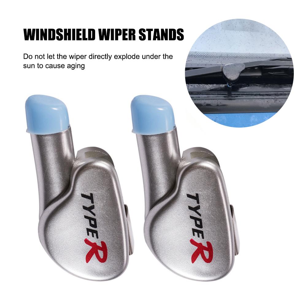 2 PCS Windshield Wiper Stands Accessories Wiper Blade Stand Separator Car Tool: Silver