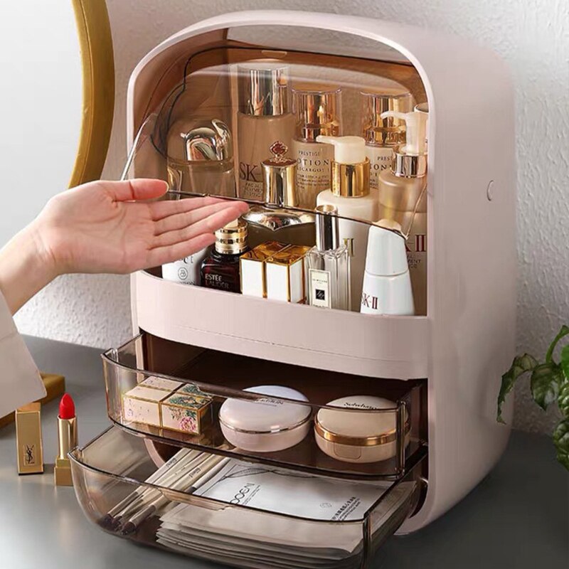 Mode Acryl Cosmetische Box Transparante Make-Up Sieraden Lade Home Storage Boxs Multifunctionele Reizen Cosmetische Organizer