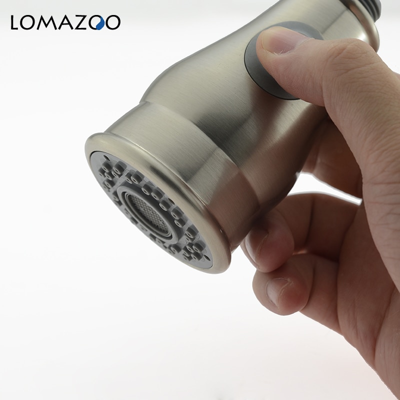 Keukenkraan Trek Deel Keuken Kraan Kraan Tuiten Keuken Kraan Nozzle Douchekop Bevestiging Op De Kraan Nikkel Geborsteld