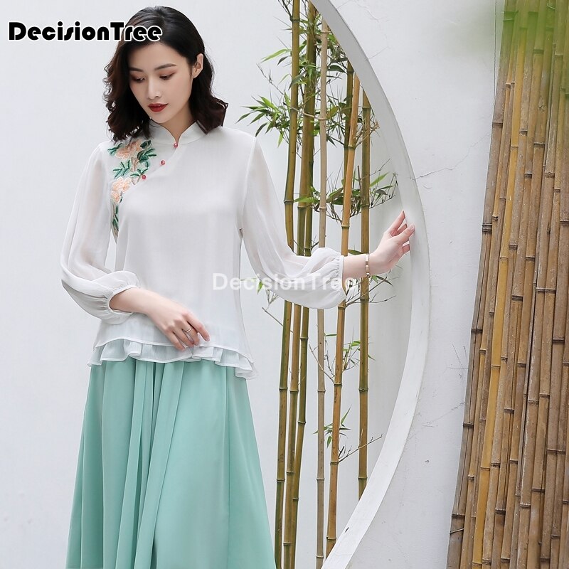 chinesische traditionelle oben qipao hemd frau cheongsam stil hemd chinesische bluse traditionelle chinesische kleidung für frauen