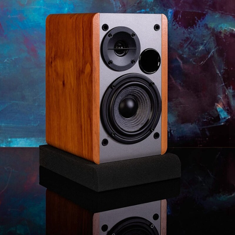 2 Set Monitor Isolation Pads for 4 Inches , High Density Dampening Acoustic Stands Foam Which Fits Most Bookshelf