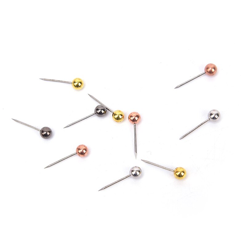 200 stk / lot kuglehovedstifter systifter lige quiltestifter til dressmaker smykker dekoration push pins