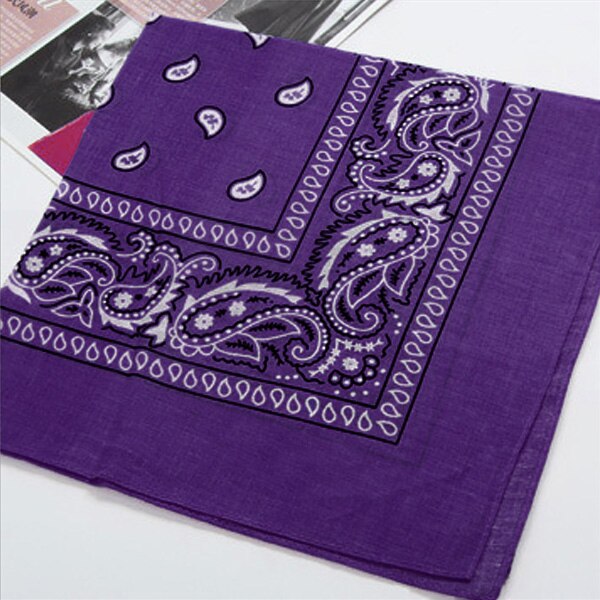Vintage Square Handkerchief Geometric Print Cotton Head Wrap Neck Scarf Wristband Handkerchief Pocket Towel