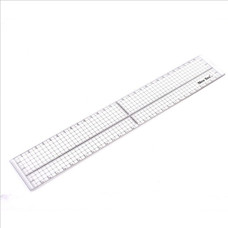 30cm Fixed Ruler Metal Stainless Steel Edge Patchwork Measuring And Cutting Manual Ruler Is Not Easy To Cut And Deform