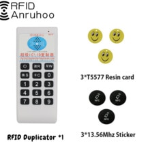 Duplicador RFID portátil, lector NFC, 125Khz, T5577, 13,56 Mhz, UID, tarjeta de Chip inteligente, programador, copiadora