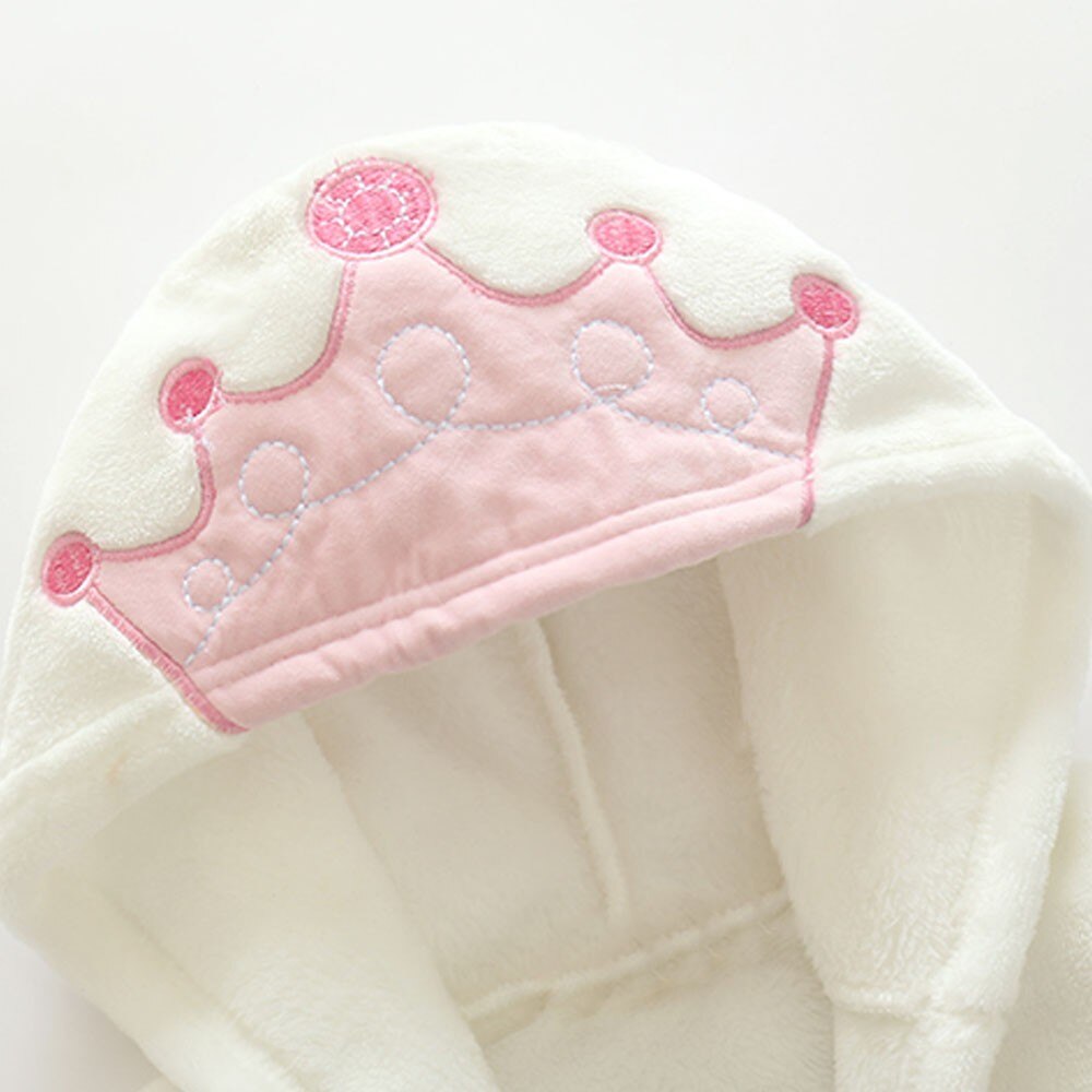 Crown Hooded Handdoek kinderen Gewaad Baby Badjas Lange Mouw Kids Badjas Mooie Dier Kind Jongen Meisjes Robes Pyjama aug1