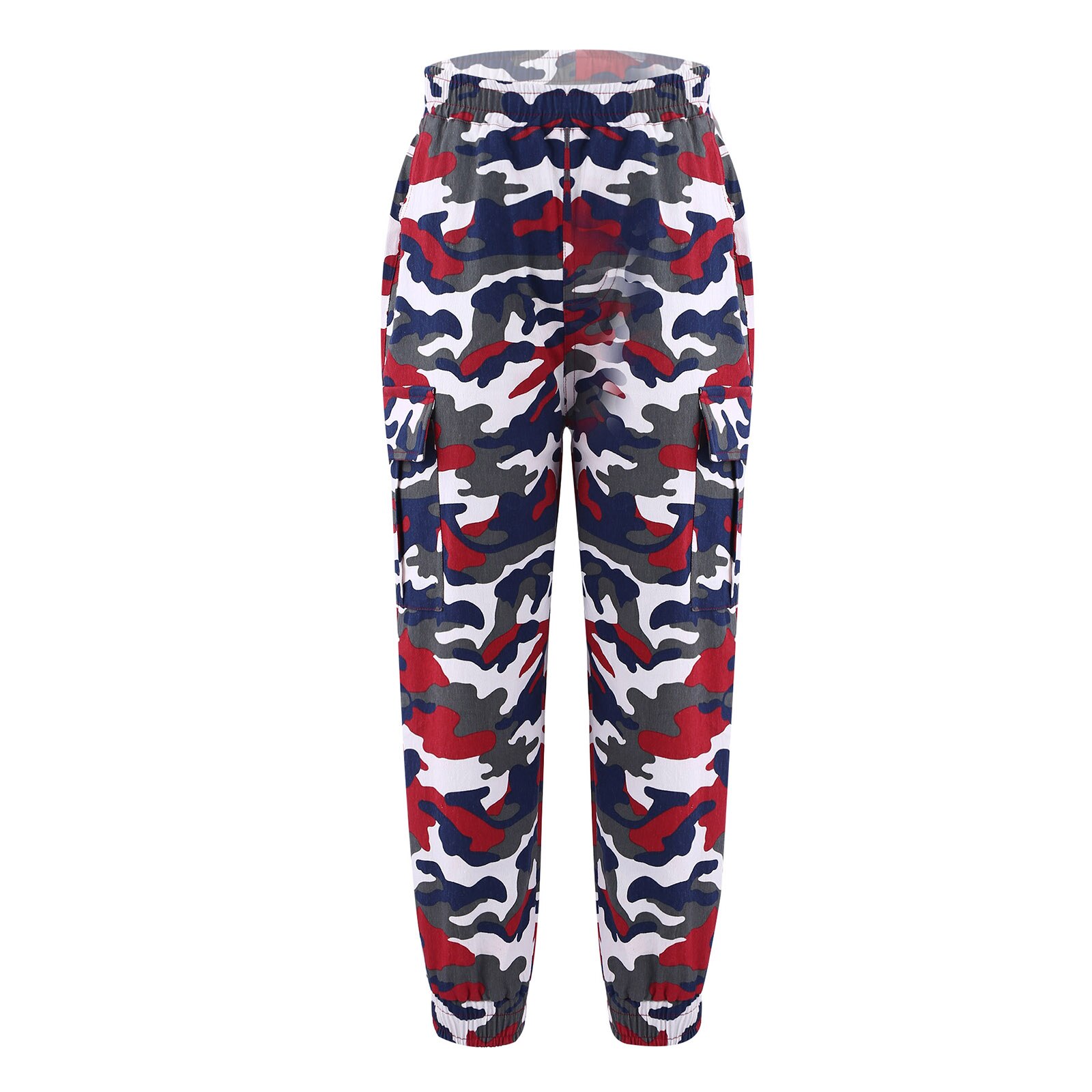 Boys Pants Camouflage Cargo Pants Casual Hip Hop Sport Pants Kids Trousers for Youth Teens Workout Children Sportswear: Camouflage Blue / 12