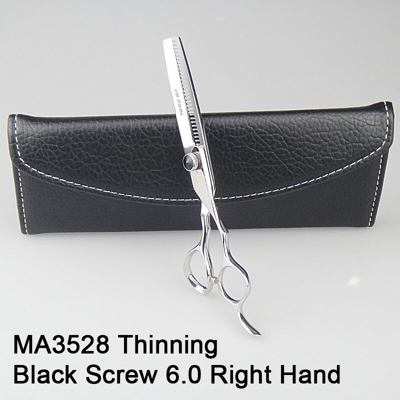 Japanese VG10 Cobalt Alloy John Hairdressing Scissors for Cutting Hair Razor Sharp for Hair Sytlist and Barber Shop: MA3528 thinning 6.0
