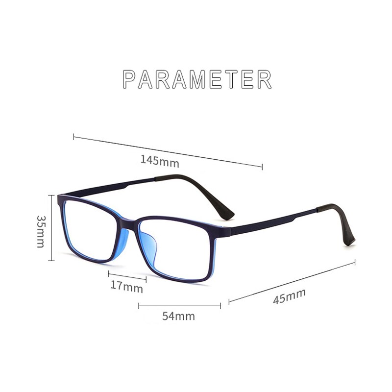 Montura de gafas con bloqueo de luz azul para hombre y mujer, montura de gafas con protección contra rayos azules, gafas graduadas antirreflejo