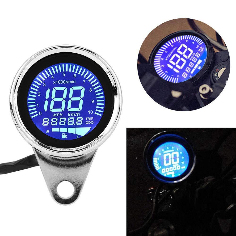 Motorfiets Lcd-scherm Snelheidsmeter Kilometerteller Techometer Fuel Gauge Voor Meest Populaire 12V Motor Kilometerteller