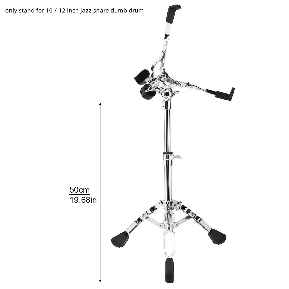 8 Inch Rubber Wooden Dumb Drum Beginner Practice Training Drum Pad with Stand / Stick Optional for Percussion Instruments Parts: only stand type 2