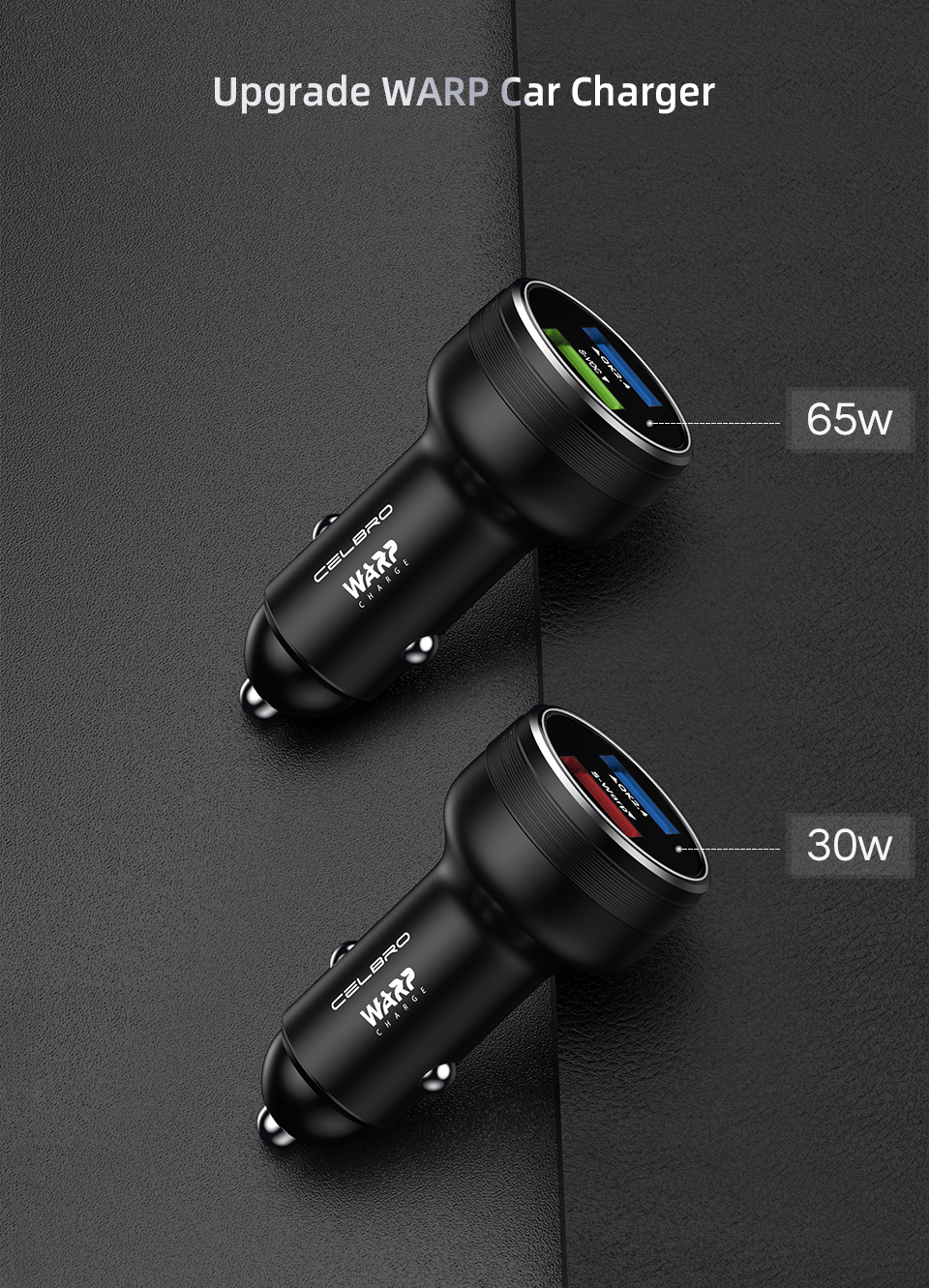 Chargeur de voiture Warp Dash, charge rapide, OnePlus 9, 8, 7 Pro, Nord N10, N100, 65W, 30W